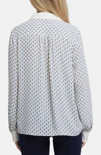 Nydj Taylor Print Shirt In White