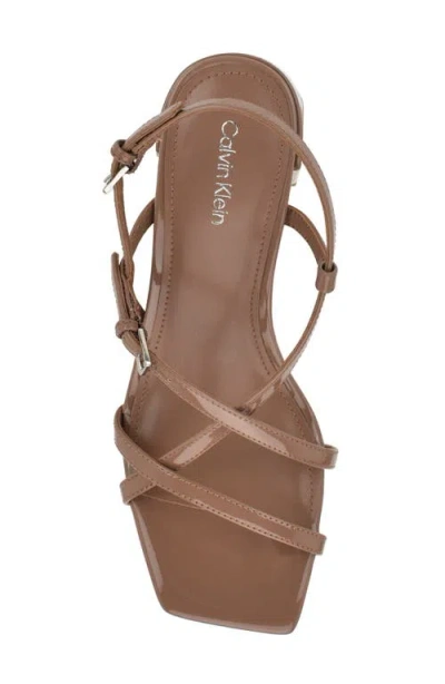 Calvin Klein Pandy Slingback Sandal In Brown