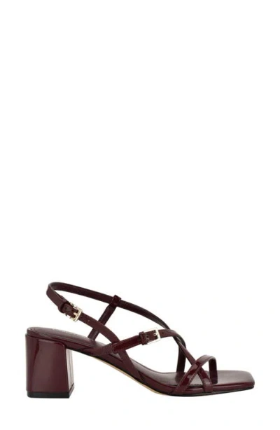 Calvin Klein Women's Pandy Strappy Block Heel Sandals In Red