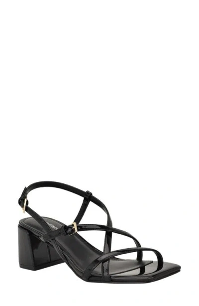Calvin Klein Women's Pandy Strappy Block Heel Sandals In Black