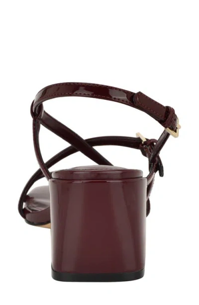 Calvin Klein Women's Pandy Strappy Block Heel Sandals In Red