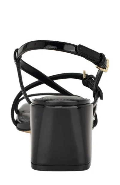 Calvin Klein Women's Pandy Strappy Block Heel Sandals In Black