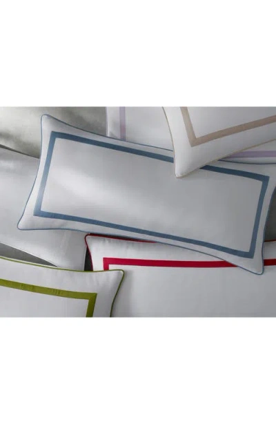 Matouk Louise Piqué Lumbar Pillow Cover In White