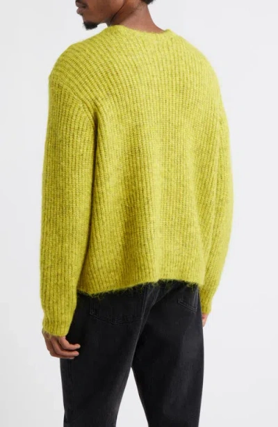 Obey Dexter Relaxed Sweater In Yellow