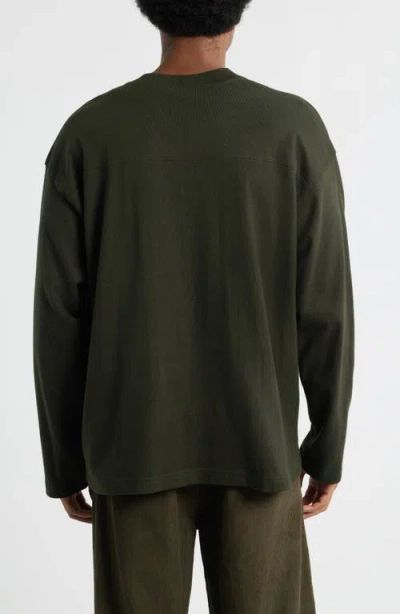 Obey Logo Graphic Football Jersey In Green