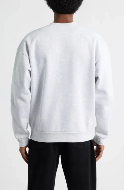 Obey Tenor Heayweight Fleece Crewneck Sweatshirt In White