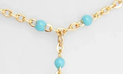 Nashelle Iris Bead Hand Chain