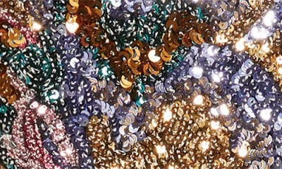 Elie Tahari The Adrianne Sequin Skirt In Multi