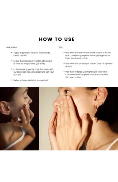 Comune White Revitalize Overnight Mask In Transparent