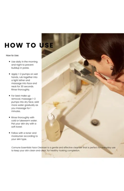 Comune Essentials Face Cleanser In Transparent