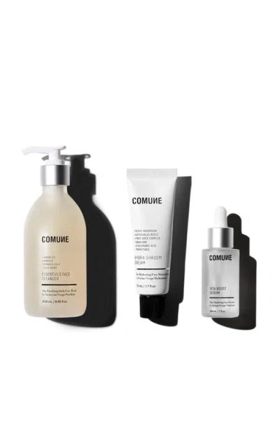 Comune White Daily Skincare Trio In Transparent