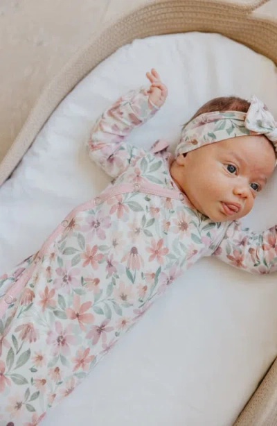 Copper Pearl Natalie Knotted Gown In Pink