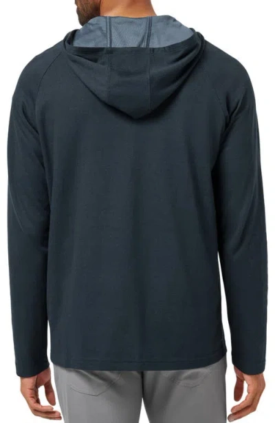 Travismathew Country Hopping Quarter Zip Hoodie In Black