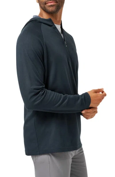 Travismathew Country Hopping Quarter Zip Hoodie In Black