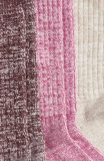 Ugg(r) Assorted 3-pack Slouchy Ribbed Crew Socks