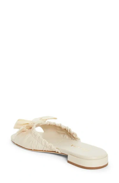 Prada Bow Slide Sandal In Neutral