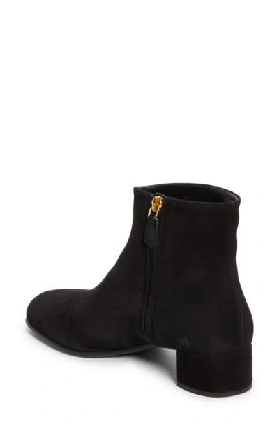 Prada Triangle-logo Zip Ankle Boots In Black
