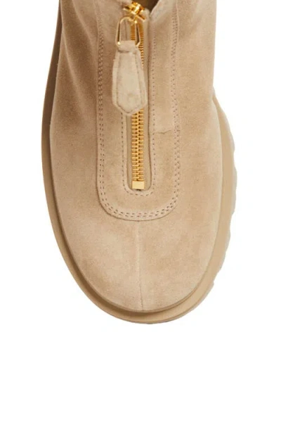 Prada Chunky Sole Ankle Boots With Pull Tab In Brown