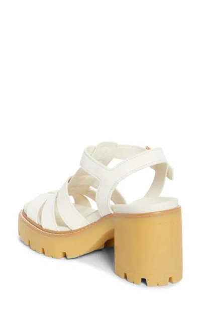 Prada Stride Platform Sandal In White