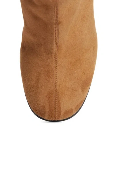 Prada Block Heel Bootie In Brown