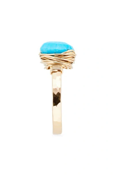 Nashelle Semiprecious Stone Wire-wrapped Ring