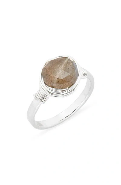 Nashelle Semiprecious Stone Wire-wrapped Ring