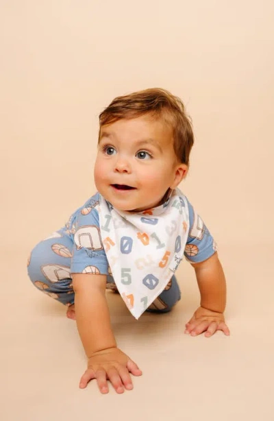 Copper Pearl 4-pack Bandana Bibs In Blue