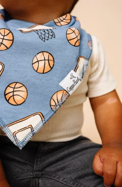 Copper Pearl 4-pack Bandana Bibs In Blue