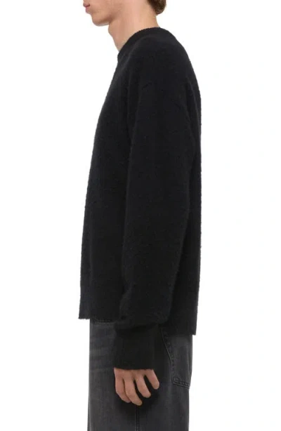 Helmut Lang Lithe 3 Brushed Wool & Cashmere Sweater In Black