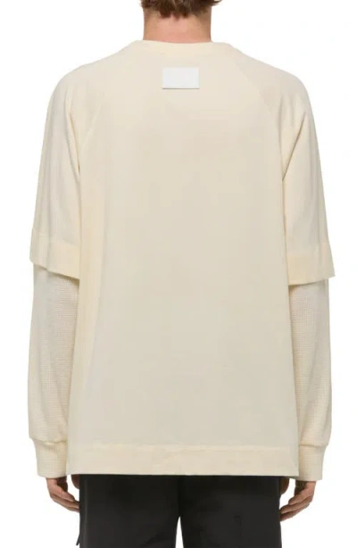 Helmut Lang Double Layer Waffle T-shirt In White