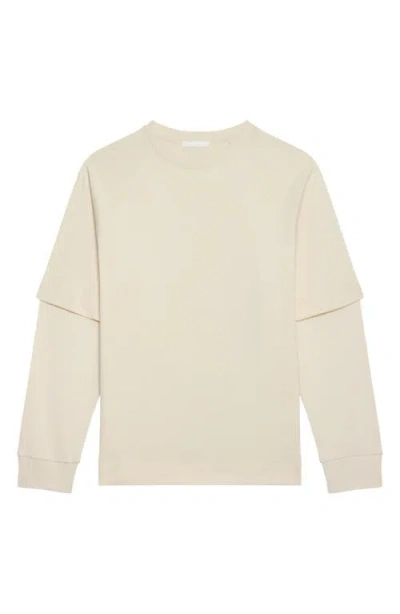 Helmut Lang Double Layer Waffle T-shirt In White