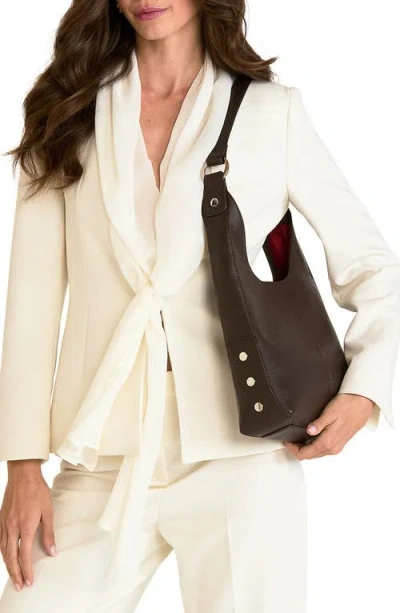 Hammitt Tim Espresso Pebble Silver Med In Brown