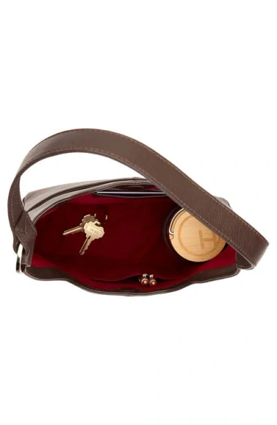 Hammitt Tim Espresso Pebble Silver Med In Brown