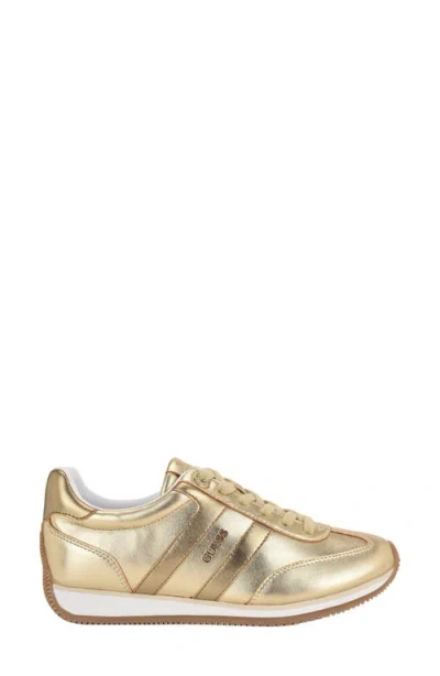 Guess Shaphia Metallic Sneaker In Gold