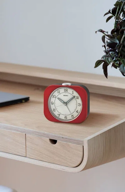 Seiko Kyoda Alarm Clock In Red