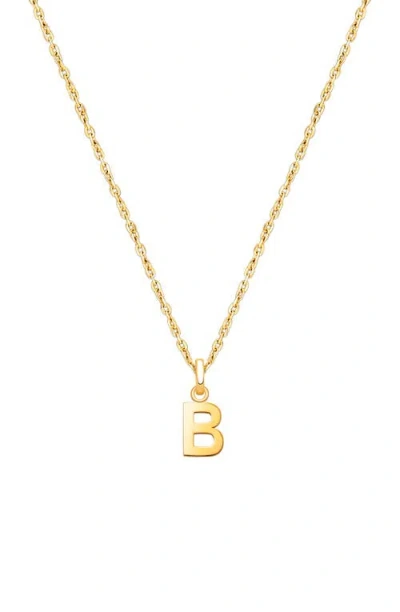 Tiny Blessings 14k Gold Modern Initial 12-14" Necklace In Gold