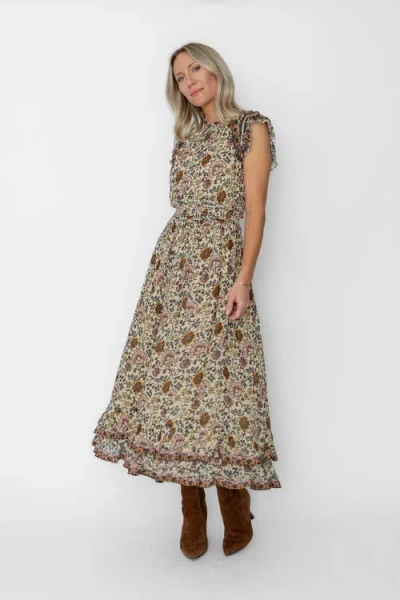 West Of Michele Ankle Dress In Multi