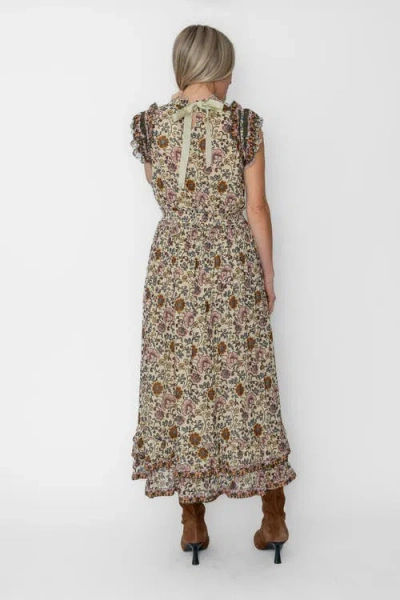 West Of Michele Ankle Dress In Multi