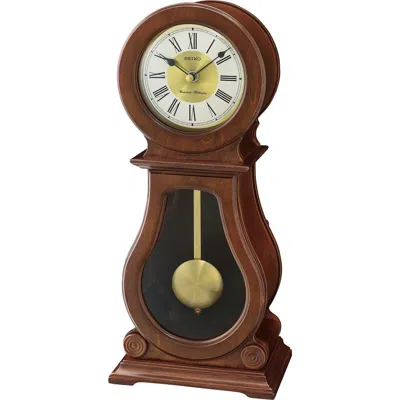Seiko Albany Mantel Clock In Brown