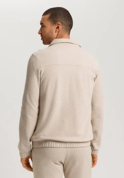 Hanro Organic Cotton Zip-up Jacket In Neutral