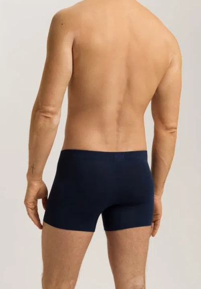 Hanro Single Jersey Boxer Briefs In Blue