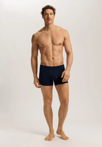 Hanro Single Jersey Boxer Briefs In Blue