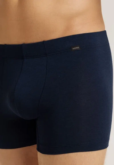 Hanro Single Jersey Boxer Briefs In Blue