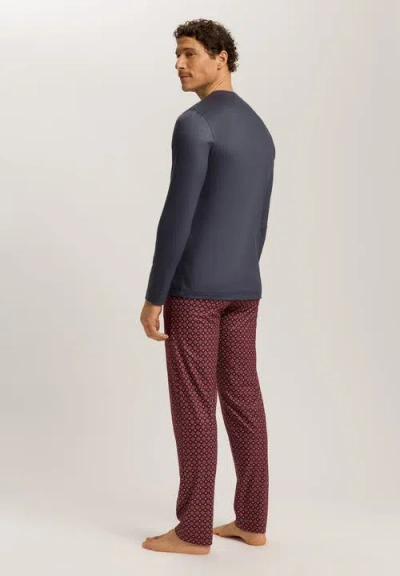 Hanro Night And Day Crew Neck Cotton Pajama Set In Multi