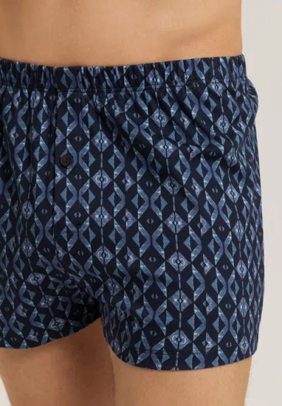 Hanro Cotton Boxers In Blue