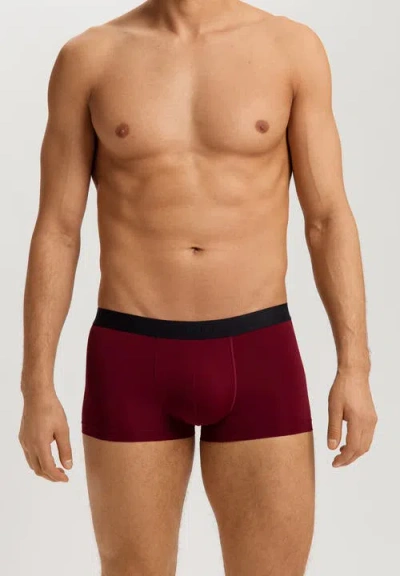 Hanro Micro Touch Boxer Briefs In Red