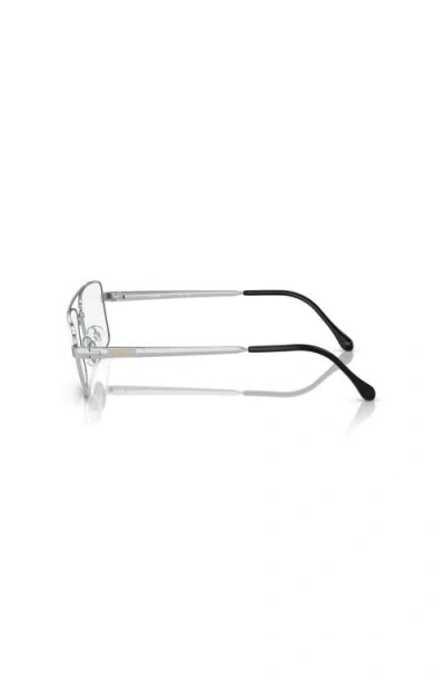 Sferoflex 56mm Square Optical Glasses In Metallic