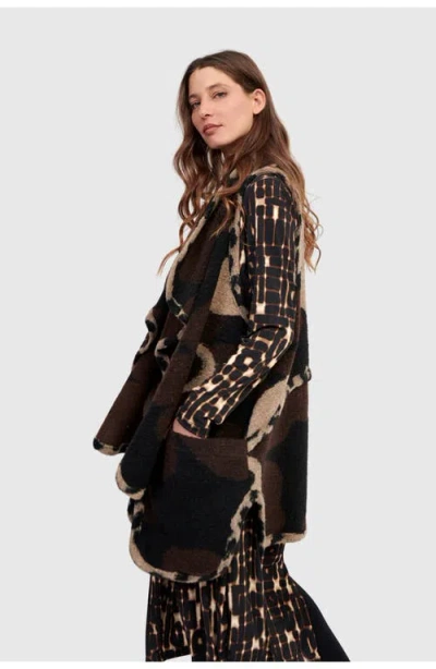 Alembika Piped Cozy Draped Vest In Pink