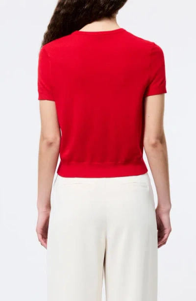 French Connection Nola Fine Knit Sweater In Mars Red In Red