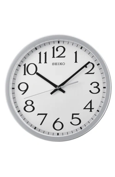 Seiko Easy Read Wall Clock In Gray